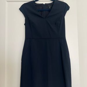 Navy Ann Taylor Work Dress
